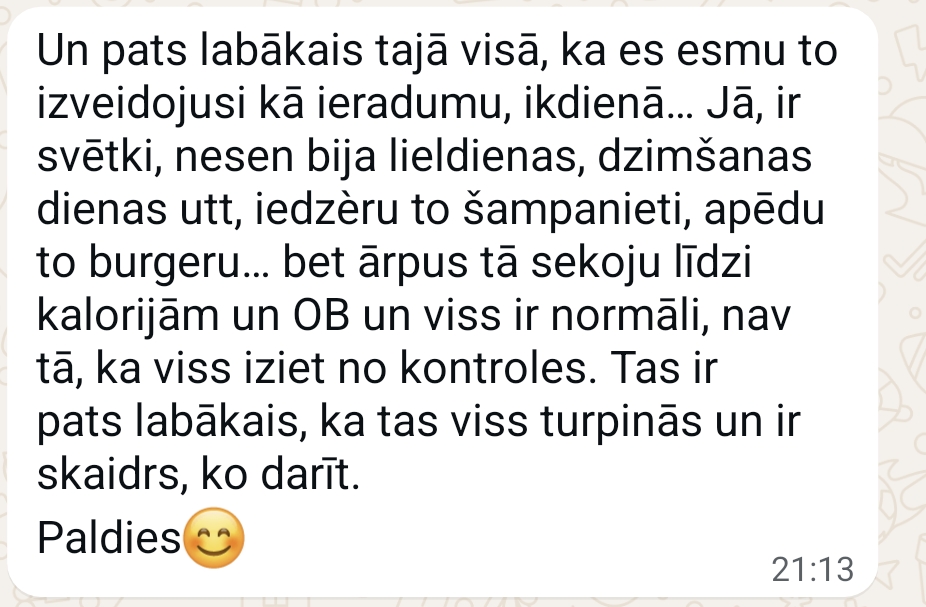 Atsauksmes ekrānuzņēmums: Paliekošs ieradums